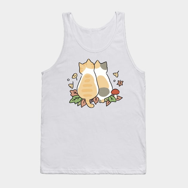 Couple Cats Fallin Love Tank Top by ly.s_art